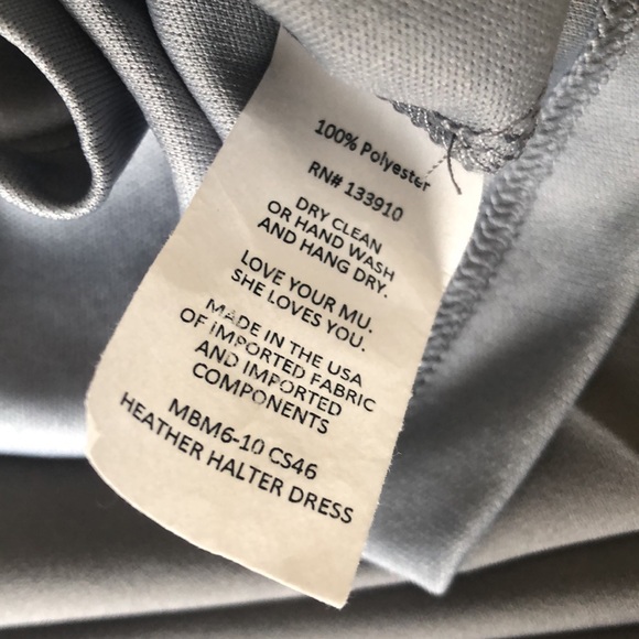 Show Me Your MuMu Heather Maxi Dress Halter Charcoal Med SMYMM NWOT - Picture 7 of 8